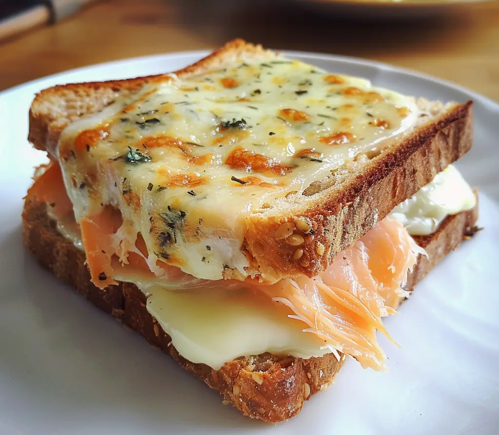 Croque Saumon Fumé et Boursin 