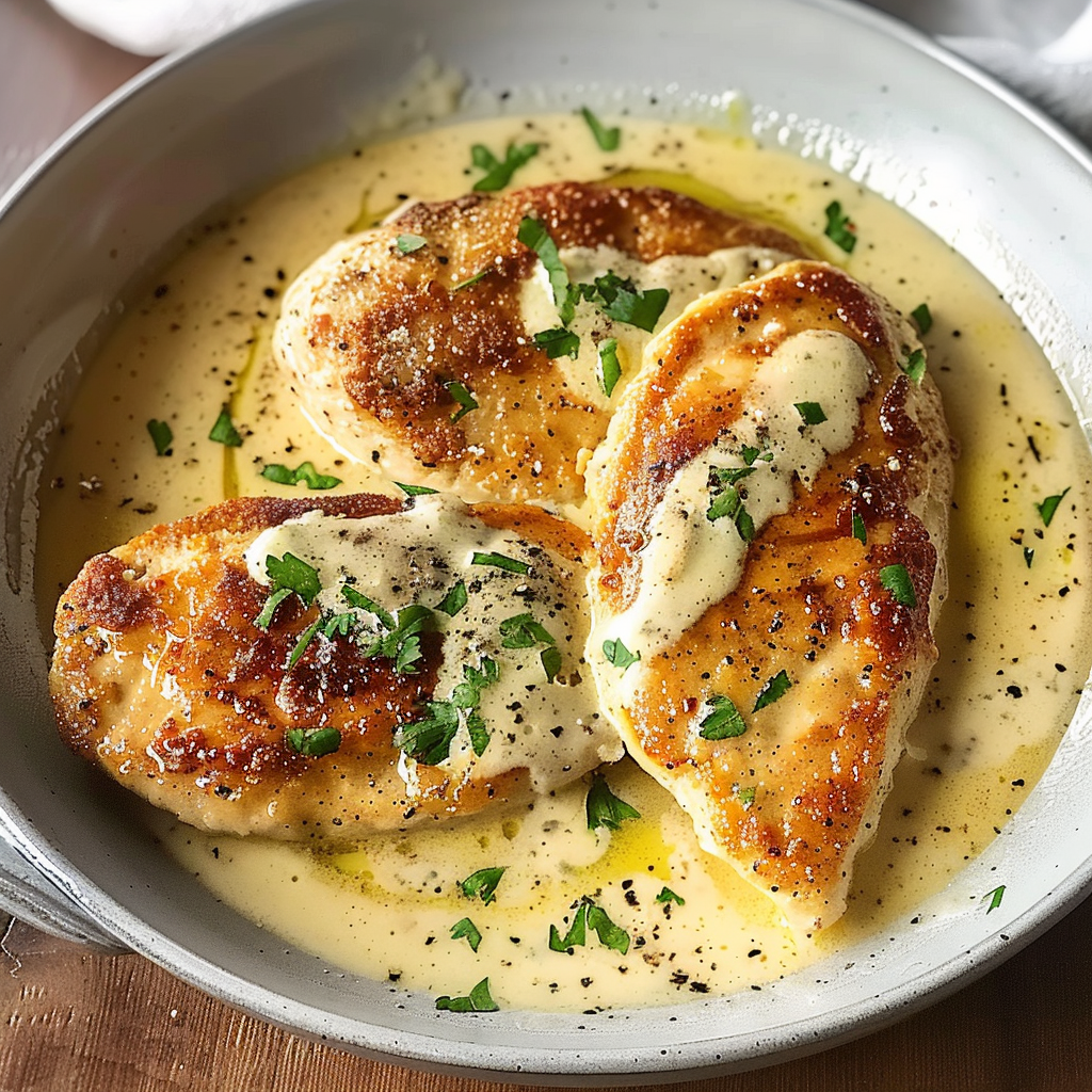 Escalopes de Poulet en Sauce à la Moutarde Magnifique 