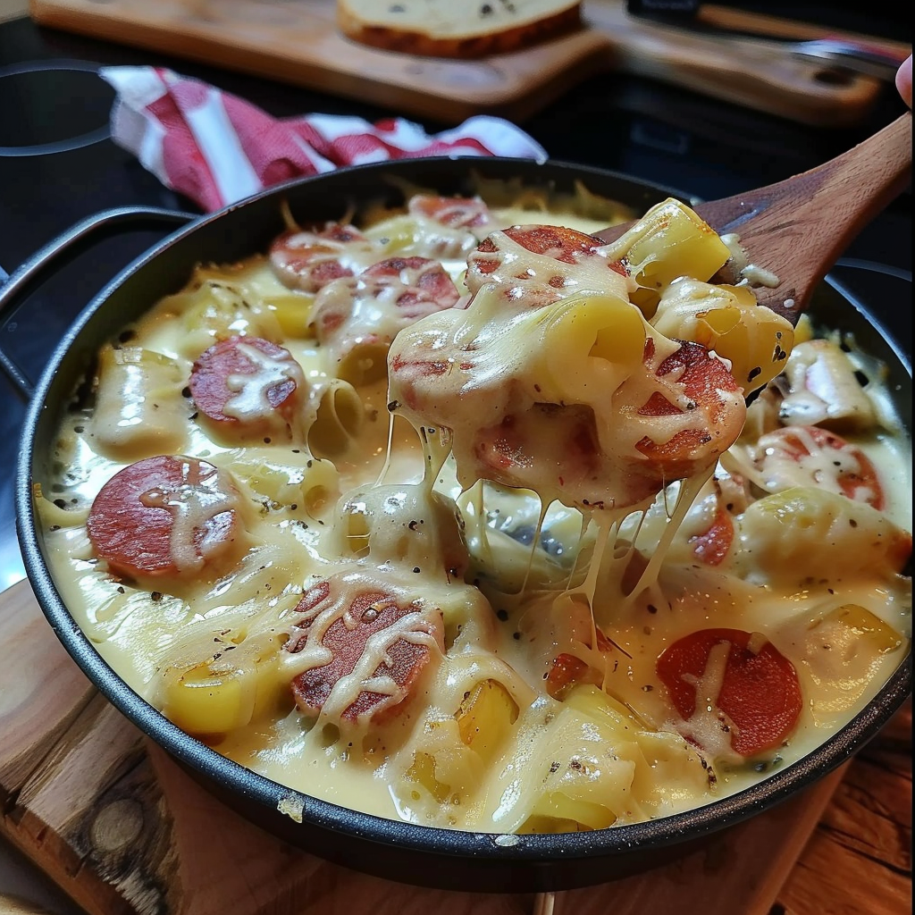 Fondue d'Endives aux Saucisses Fumées