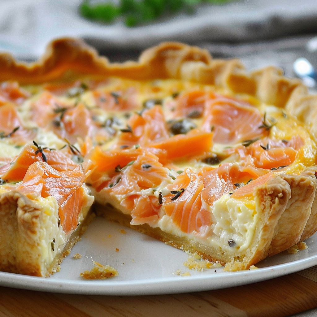 Quiche Saumon Boursin