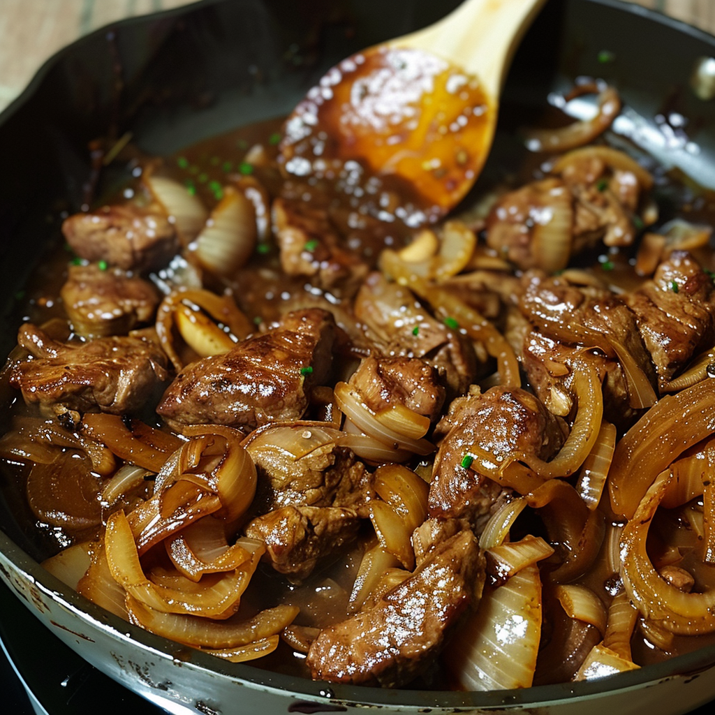 Sauté de Bœuf aux Oignons 