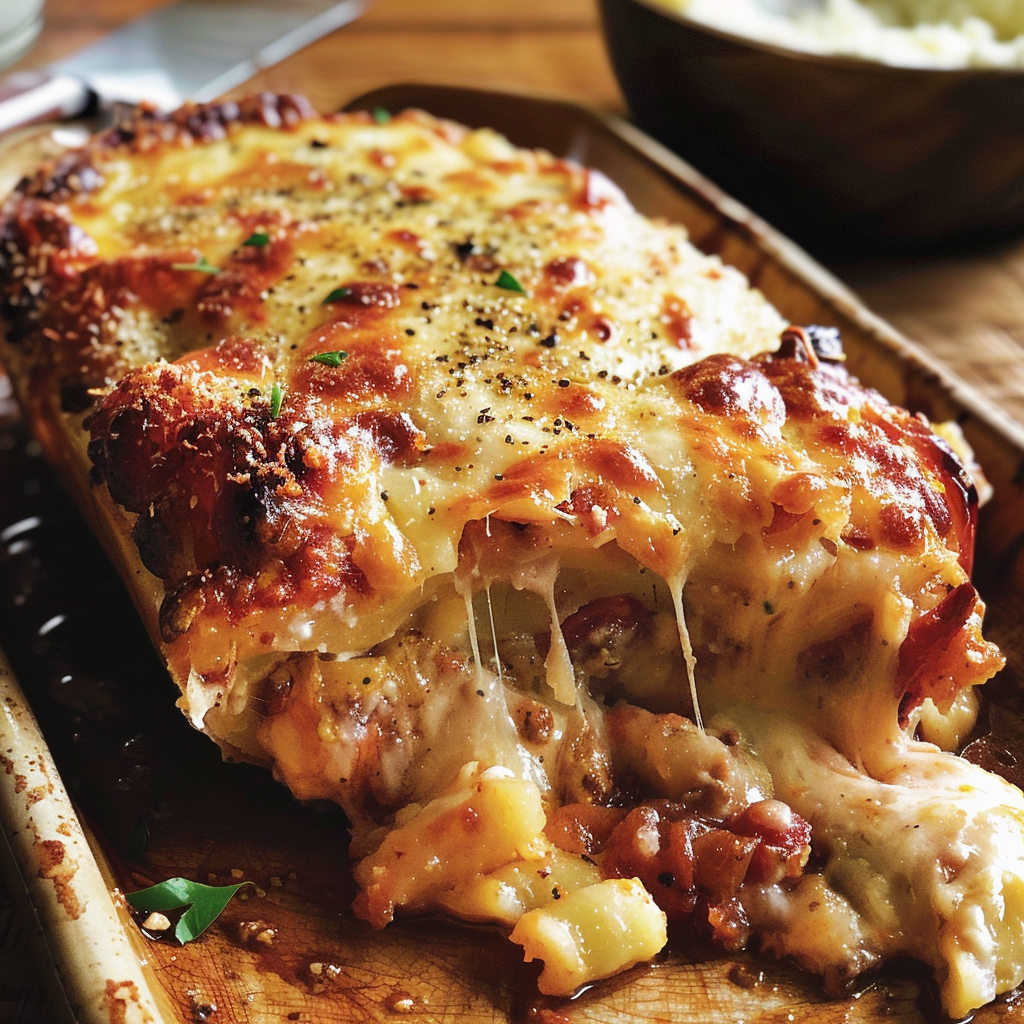 Pain de Viande Italien Parmesan Gratiné 