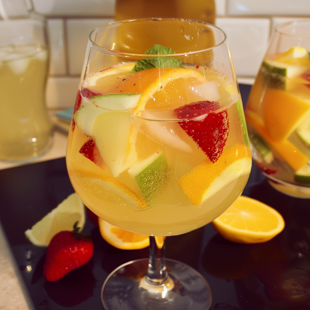 Sangria blanche sans alcool 