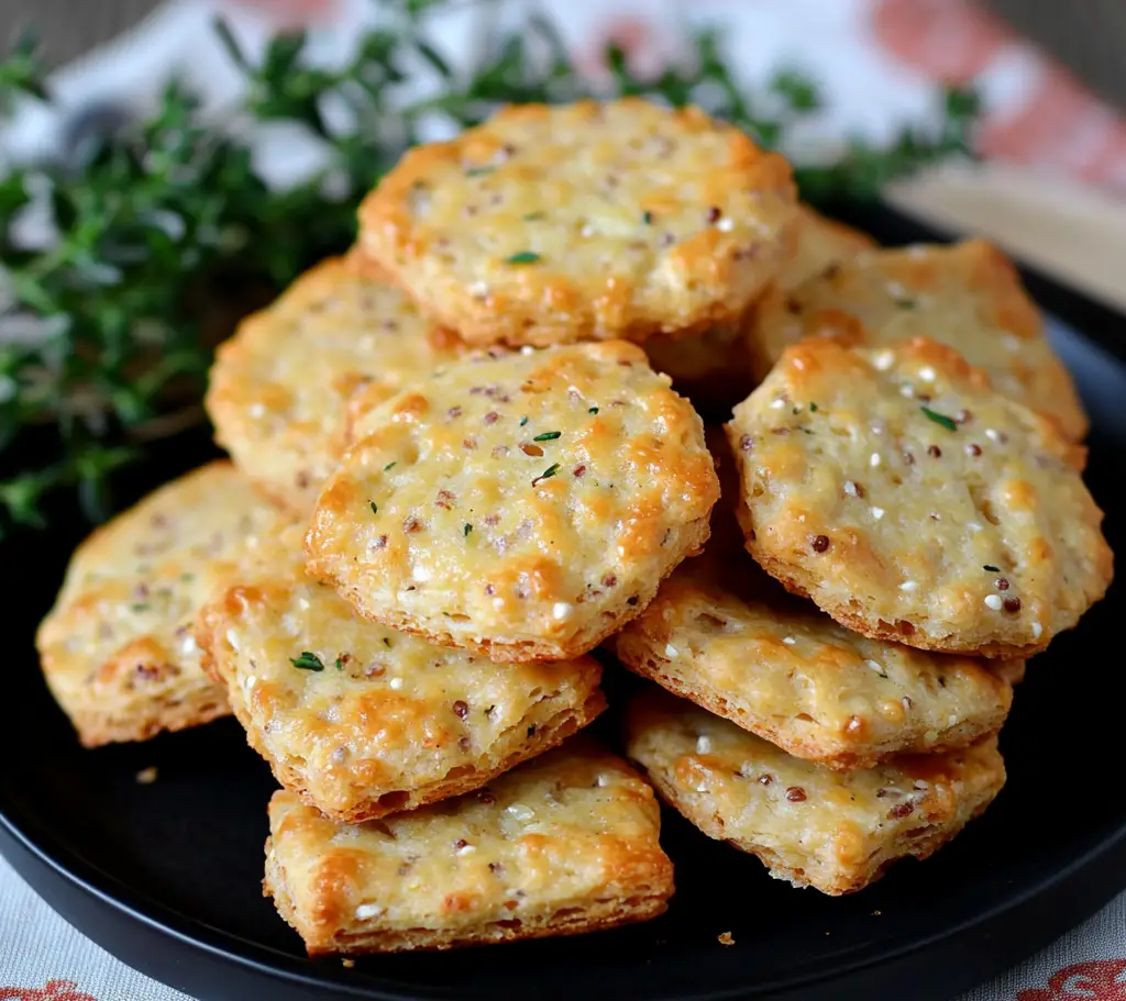 Biscuits Apéro à la Moutarde et au Comté