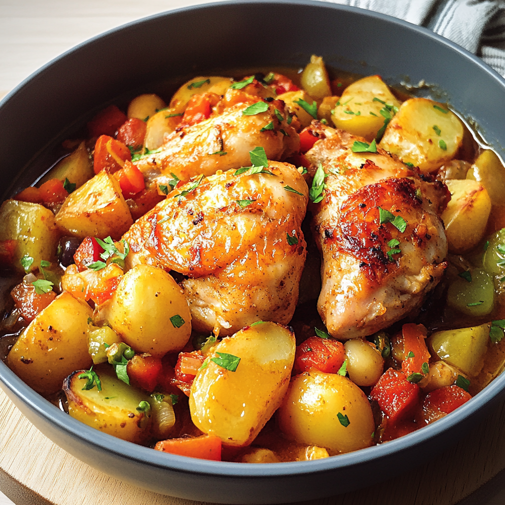 Mijoté de Poulet aux Légumes