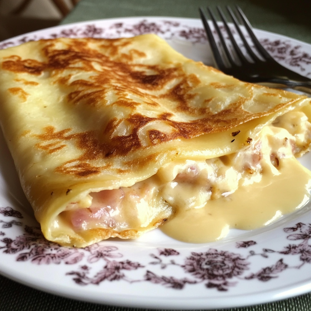 Crêpes au Jambon et Béchamel