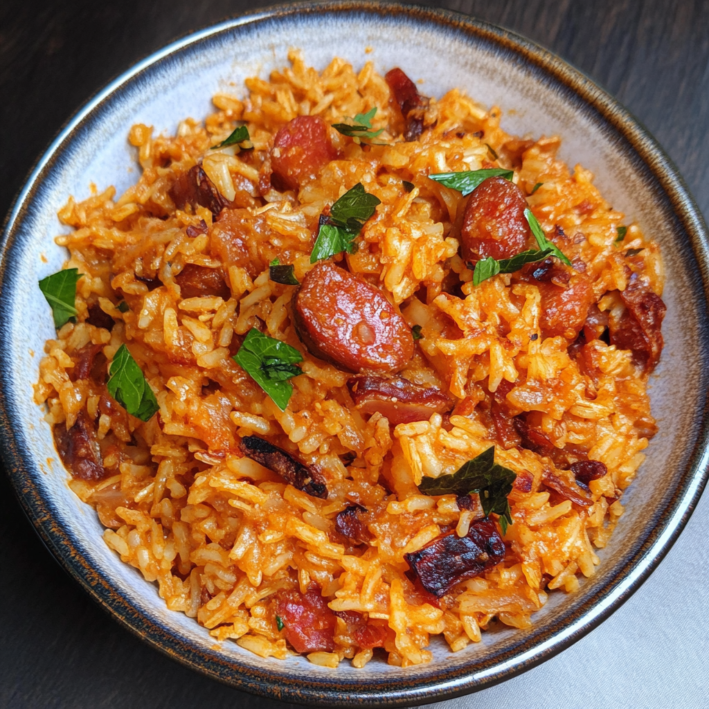 Riz au Chorizo et à la Tomate