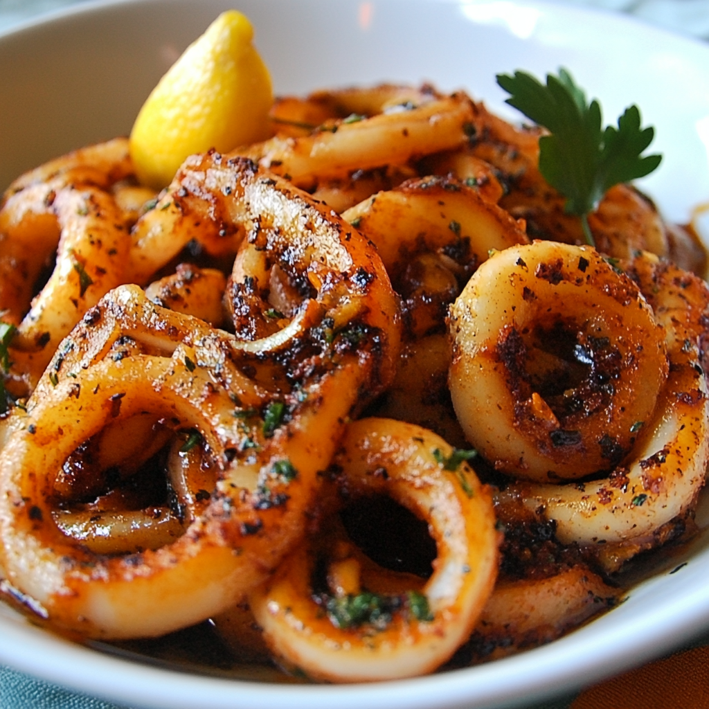 calamars à l'ail et au persil