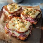 Croque-Monsieur Revisitée au Chèvre et Lardons