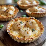 Tartelettes aux Coquilles Saint-Jacques sur Fondue de Poireaux