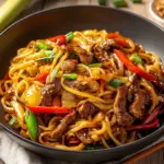 Nouilles Chinoises au Bœuf et aux Légumes